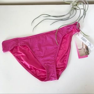 NEW WITH TAGS Pink Striped Carve Designs Cardiff Bikini Bottoms